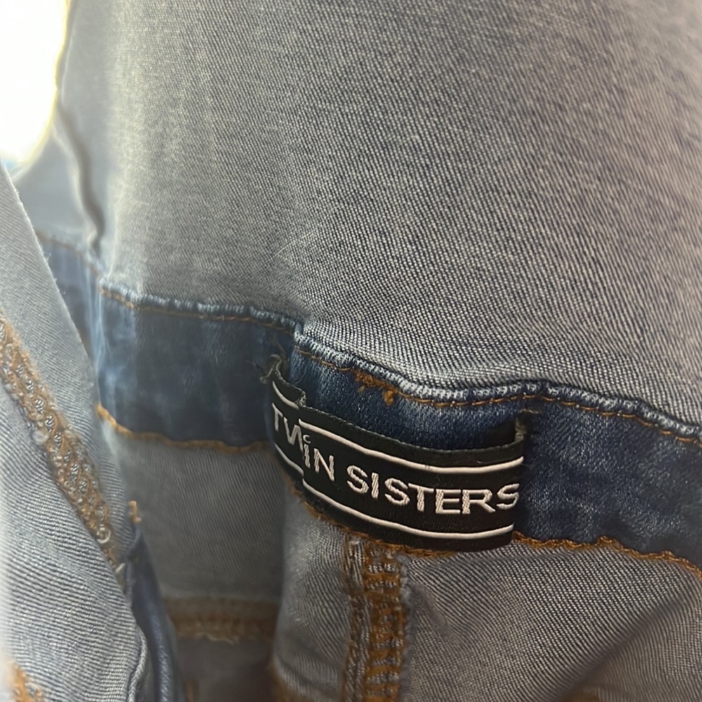 Twiin sisters denim overalls size Large - Picture 7 of 14